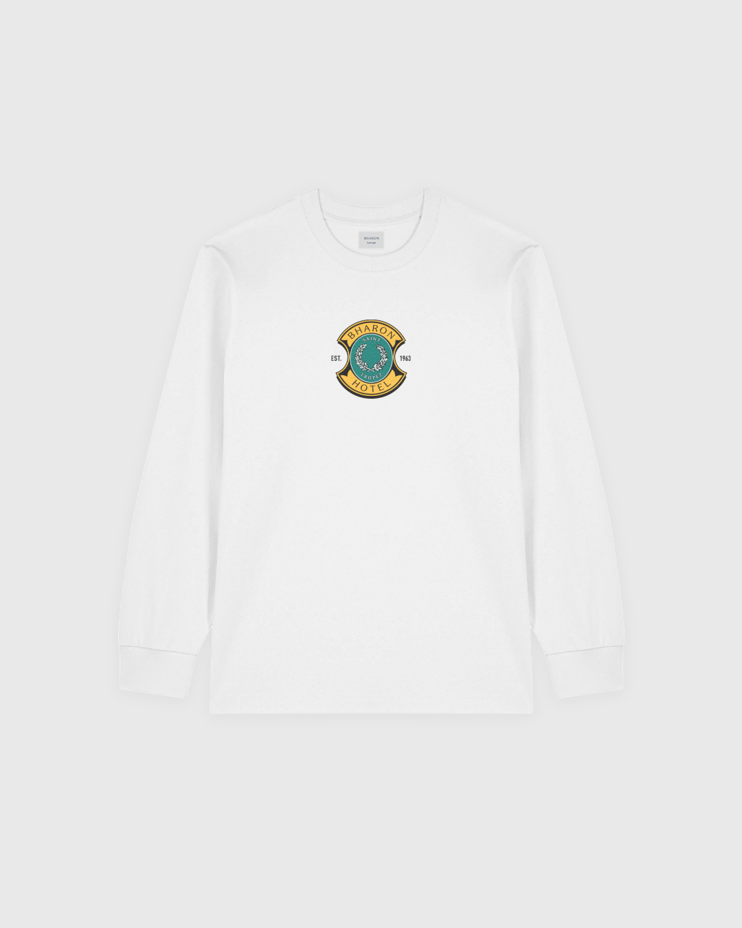 SAINT TROPEZ HOTEL LONG SLEEVE T SHIRT (WHITE)