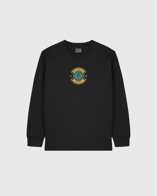 SAINT TROPEZ HOTEL LONG SLEEVE T SHIRT (BLACK)