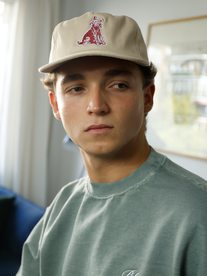 "FRIEND" LOGO HAT (CREAM/ WINE)