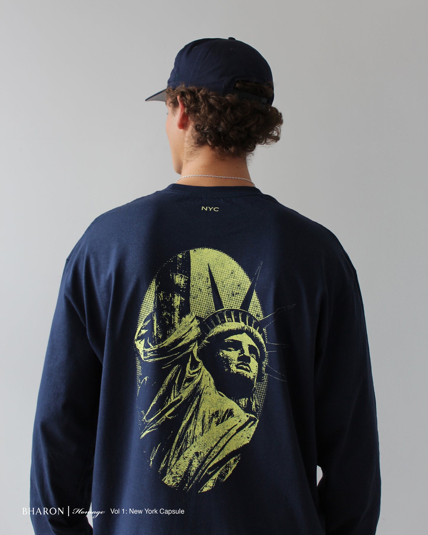 NEW YORK LONG SLEEVE T-SHIRT (NAVY)