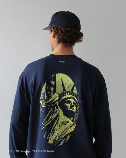 NEW YORK LONG SLEEVE T-SHIRT (NAVY)
