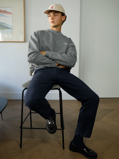"THE FACTORY" PIGMENT GREY CREWNECK